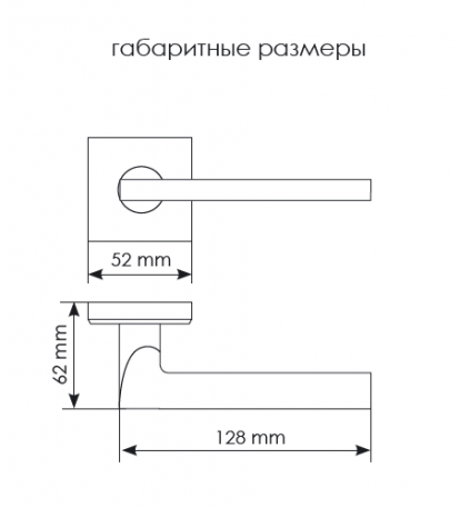 Дверная ручка MH-50-S6 SC Цвет - Матовый хром